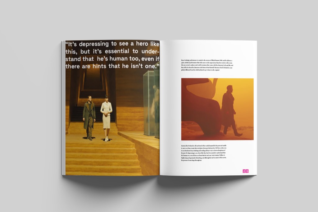 Blade Runner 2049 — interior spread